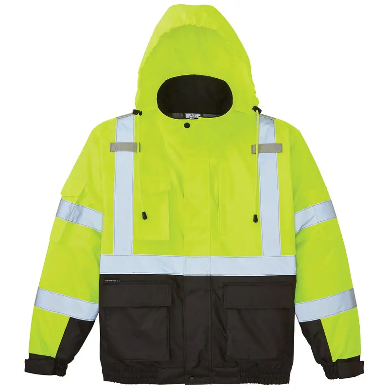Klein Tools High-Visibility Winter Bomber Jacket For Cold-Weather Work 1