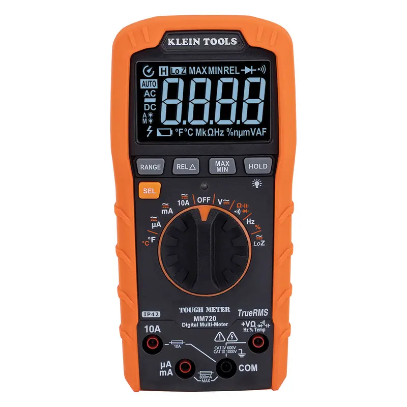 Klein Tools High-Voltage Trms Multimeter – 1000V, Temp, And Low-Z Mode 1