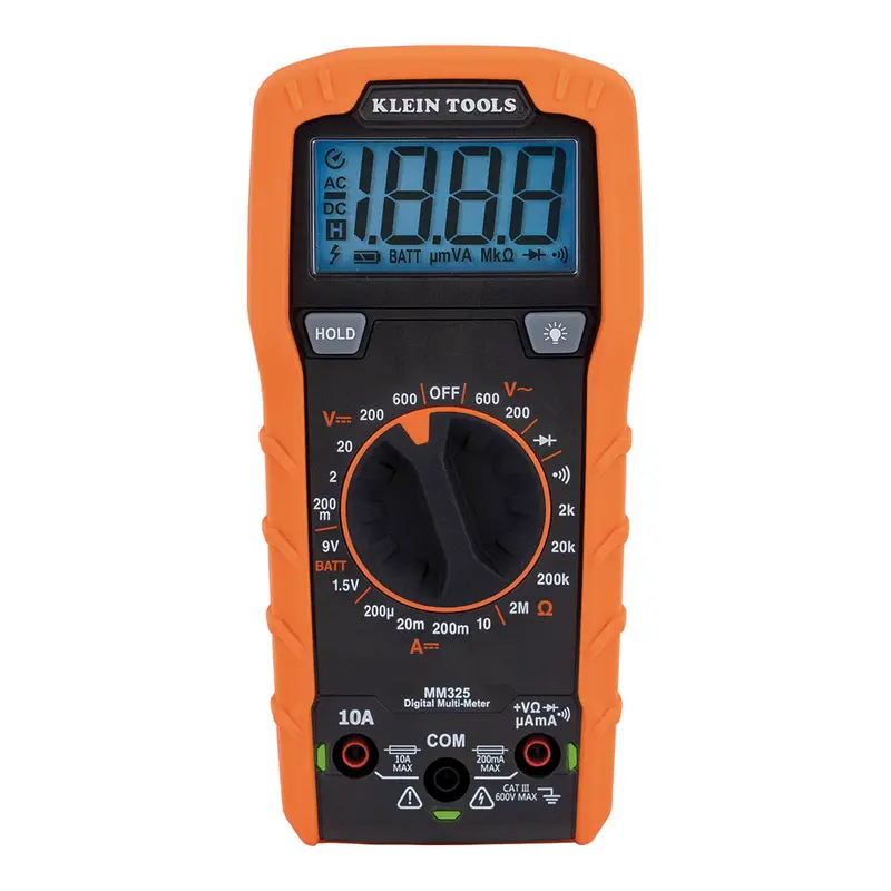 Klein Tools Manual-Ranging Digital Multimeter – 600V Cat Iii Safety Rating 1