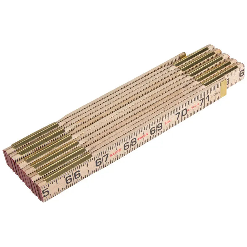 Klein Tools Wood Folding Rule With Inside Measurement Scale 1
