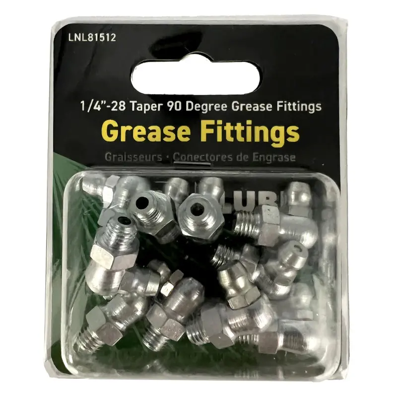 Locknlube 1/4"-28 Tapered 90° Angle Grease Fitting 1