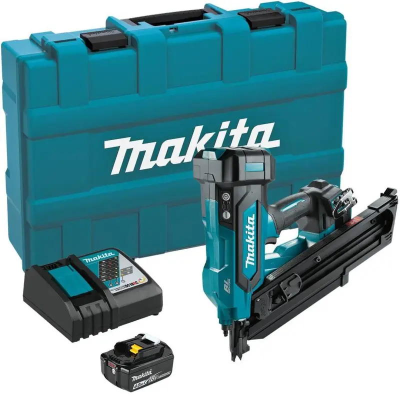 Makita 18V Lxt Brushless 30° Clipped-Head Framing Nailer — 3-1/2" Nail Capacity, 4.0Ah Kit 1