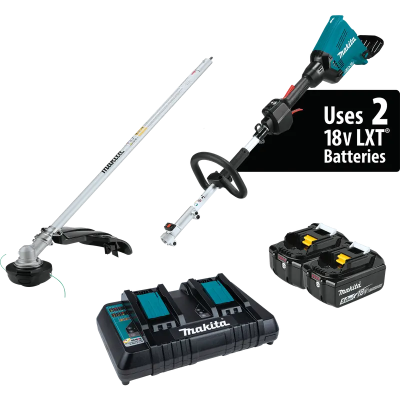 Makita 36V Lxt Coupled Shaft Power Head With String Trimmer Attachment Kit 1