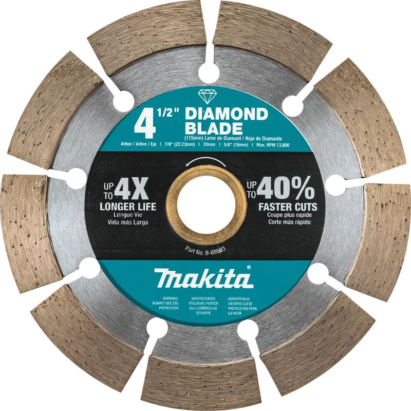 Makita 4-1/2-Inch Segmented Diamond Blade – General Purpose 1