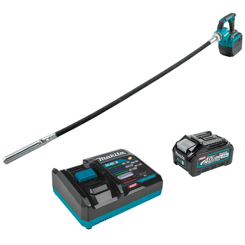 Makita Xgt 40V 5.5-Foot Concrete Vibrator Kit 1