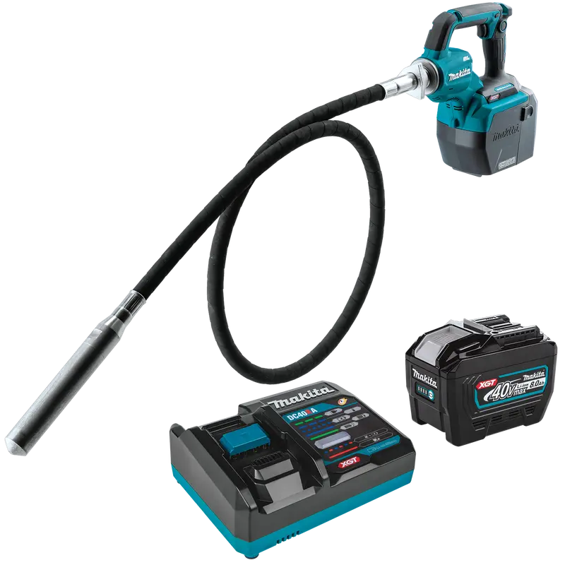 Makita Xgt 40V 8-Foot Concrete Vibrator Kit 1