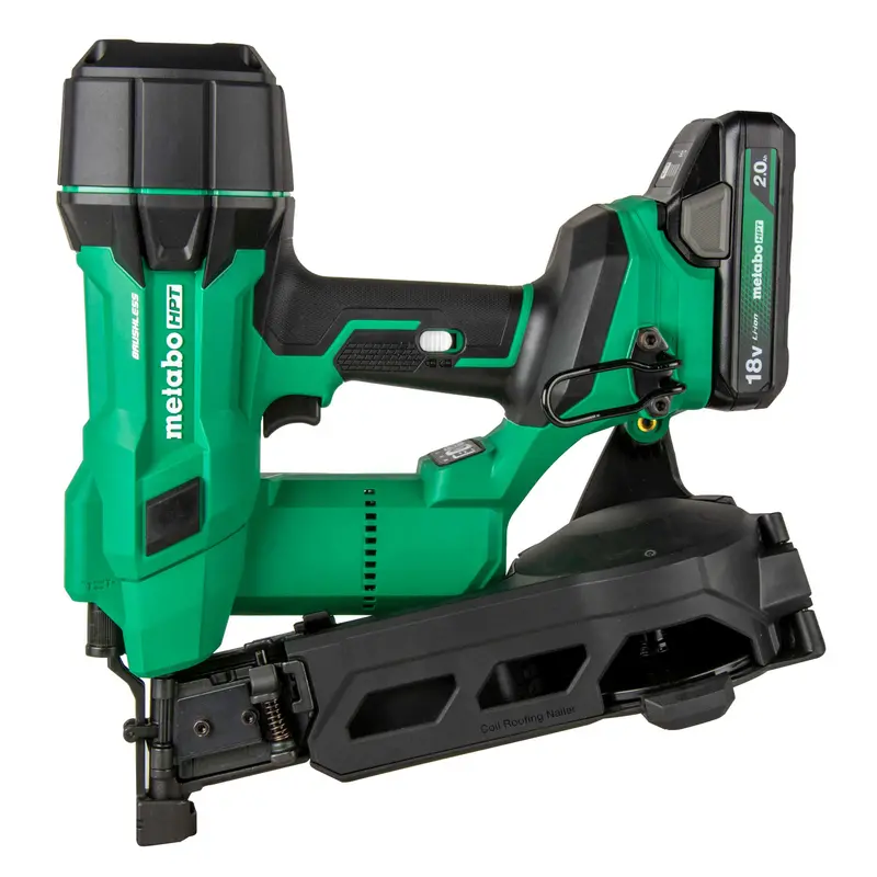 Metabo Hpt 18V Multivolt 1-3/4" Cordless Coil Roofing Nailer Kit 1