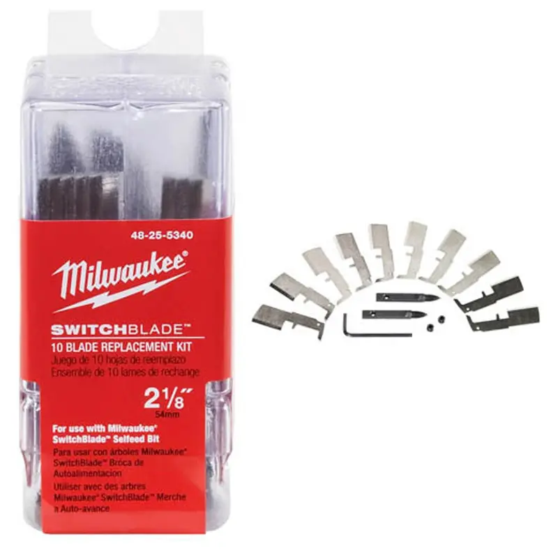 Milwaukee 1-1/2-Inch Switchblade Replacement Blades – 10-Count Pack (48-25-5325) 1