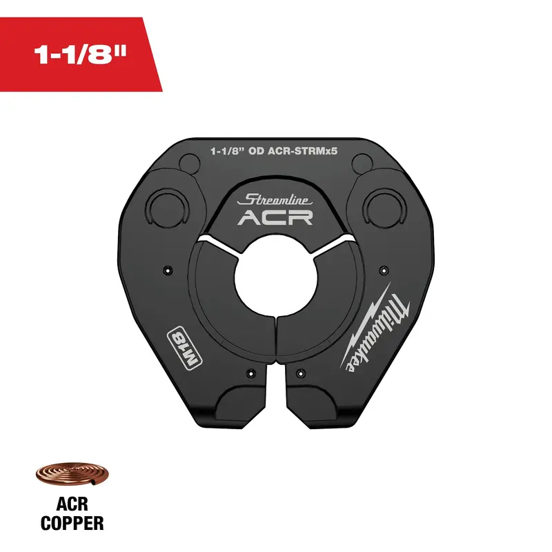 Milwaukee 1-1/8-Inch Streamline Acr Pivoting Press Ring – Optimized For M18 Force Logic (49-16-2657Mx) 1