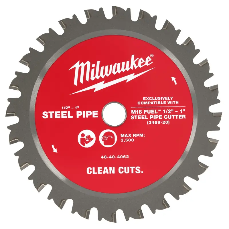 Milwaukee 1/2" To 1" Steel Pipe Cutting Blade – Abrasion-Resistant (48-40-4062) 1