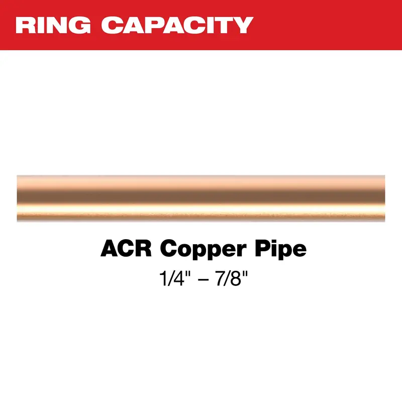 Milwaukee 1/4" To 7/8" Acr Pivoting Press Ring Kit For Zoomlock Max And Maxipro Tools 1