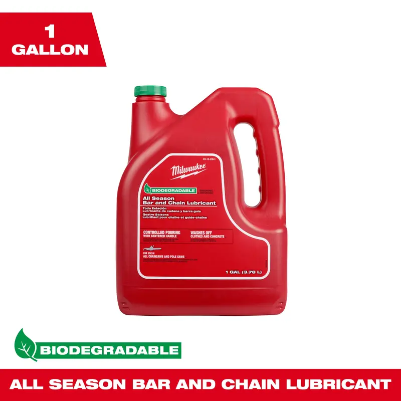 Milwaukee 1-Gallon Biodegradable All-Season Bar & Chain Lubricant 1