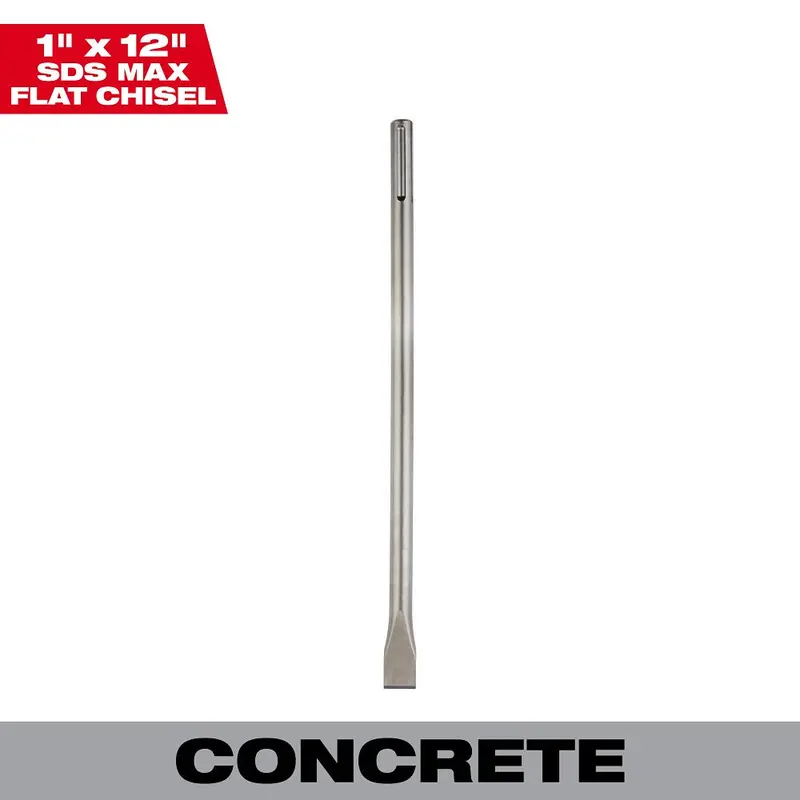 Milwaukee 1" X 12" Sds-Max Cold Chisel (48-62-4079) 1