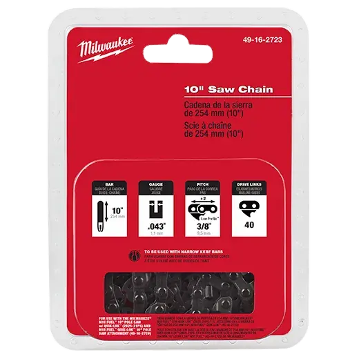 Milwaukee 10-Inch Pole Saw Chain For M18 Fuel Quik-Lok (49-16-2723) 1