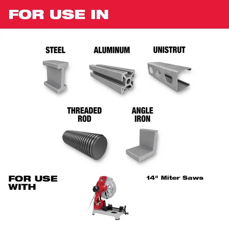 Milwaukee 12" Metal Cutting Circular Saw Blade – 60-Tooth 1