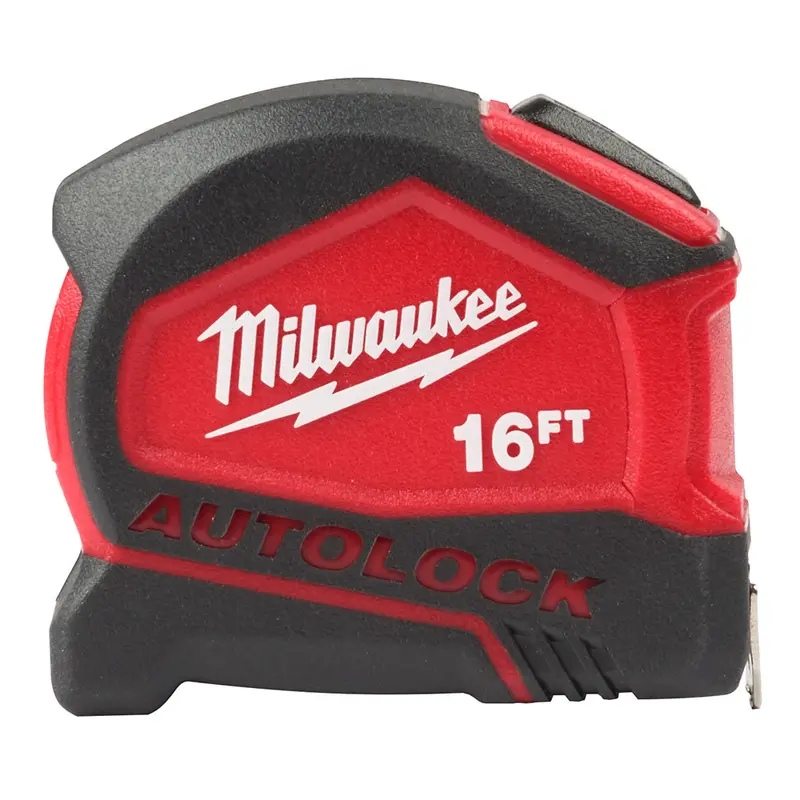 Milwaukee 16-Foot Auto-Lock Compact Tape Measure – Quick-Grab Mechanism (48-22-6816) 1