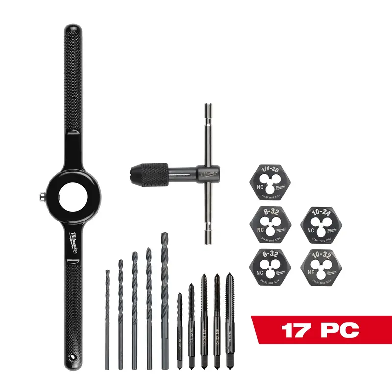 Milwaukee 17-Piece Sae Tap And Die Set For Standard Thread Repair 1