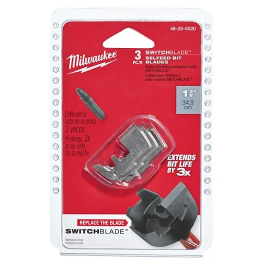 Milwaukee 48-25-5520 Switchblade Replacement Blades (3-Pack) – 2-1/2" Size 1