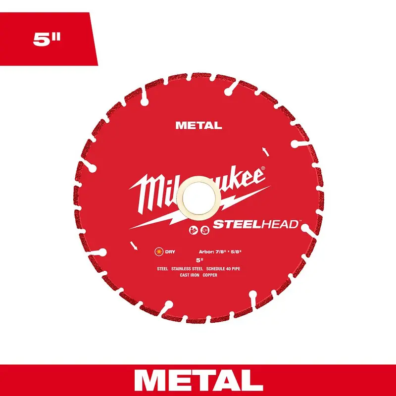 Milwaukee 5-Inch Steelhead™ Diamond Blade For Metal Cutting – Model 49-93-7810 1