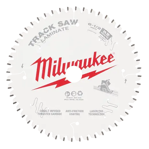 Milwaukee 6-1/2-Inch 52-Tooth Precision Track Saw Blade For Smooth Finishes (48-40-0643) 1