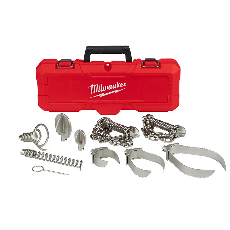 Milwaukee 9-Piece Universal Head Attachment Set For 7/8-Inch Sectional Cable (48-53-3840) 1