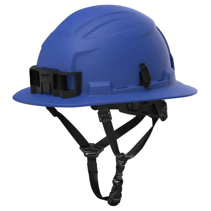 Milwaukee Blue Full-Brim Hard Hat – Class E Electrical Hazard Rated (48-73-1655) 1