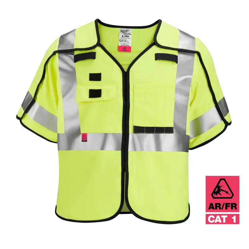 Milwaukee Breakaway Ar/Fr Class 3 Hi-Vis Safety Vest – Cat 1, L/Xl (48-73-5333) 1