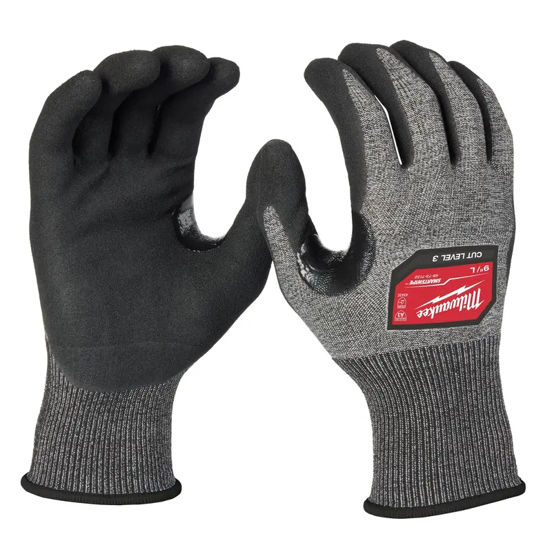 Milwaukee Cut Level 3 High-Dexterity Nitrile-Coated Gloves – Large (48-73-7132E) 1