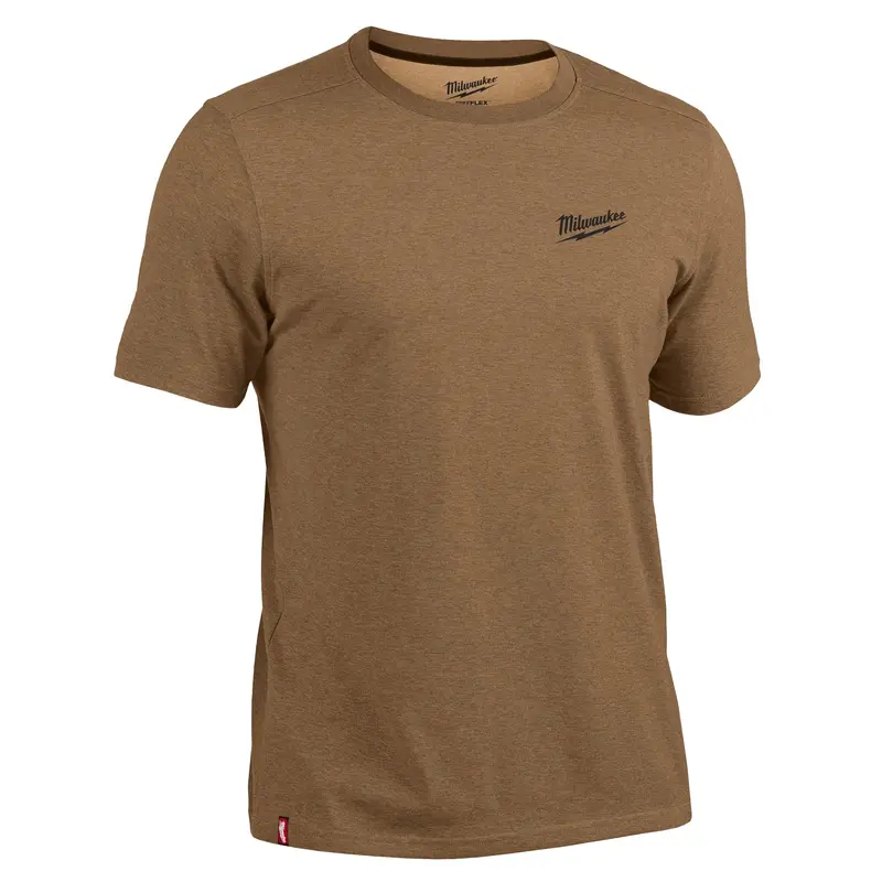 Milwaukee Freeflex Short-Sleeve Hybrid Work Tee – Navy (Size Extra Large) 1