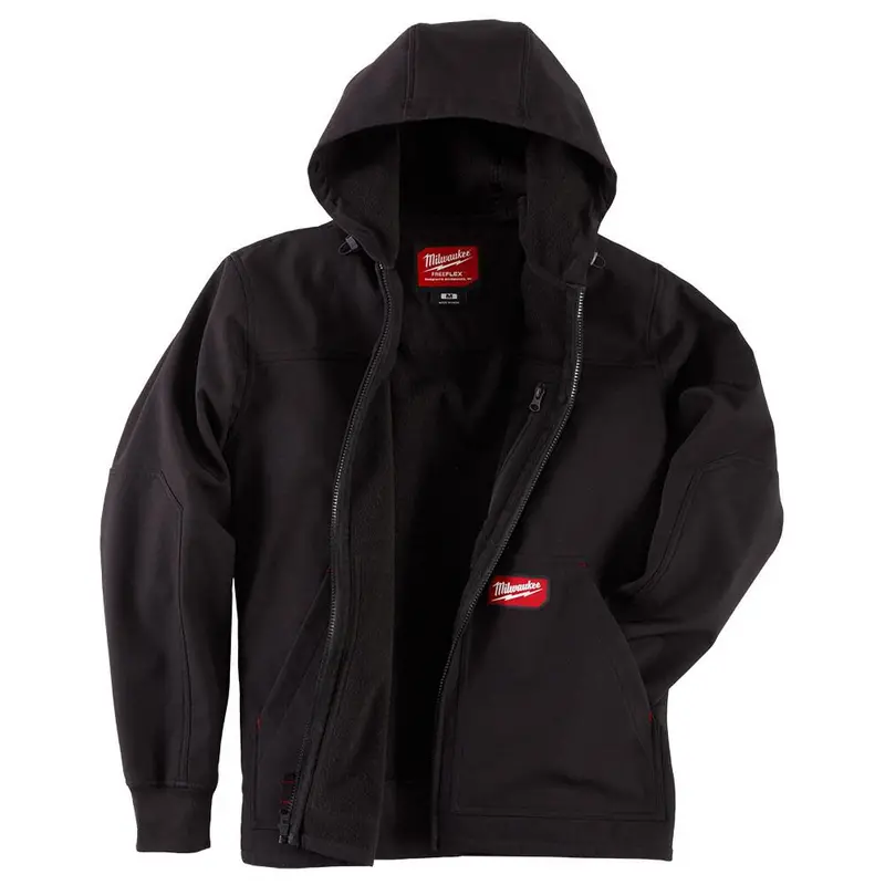 Milwaukee Freeflex Softshell Hooded Insulated Jacket – Black, Small (Style 312B-S) 1