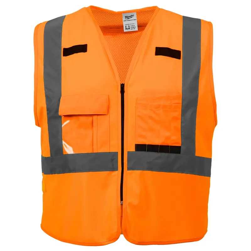 Milwaukee High-Visibility Orange Safety Vest – S/M Size 1