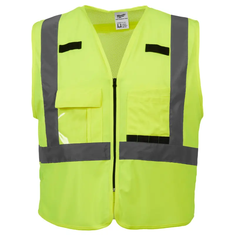 Milwaukee High-Visibility Yellow Safety Vest – Xxl/Xxxl Size 1