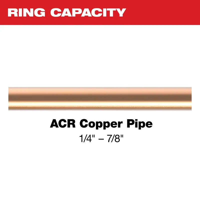 Milwaukee M12 1/4" To 7/8" Max Press Ring Kit – 49-16-2461Zx 1