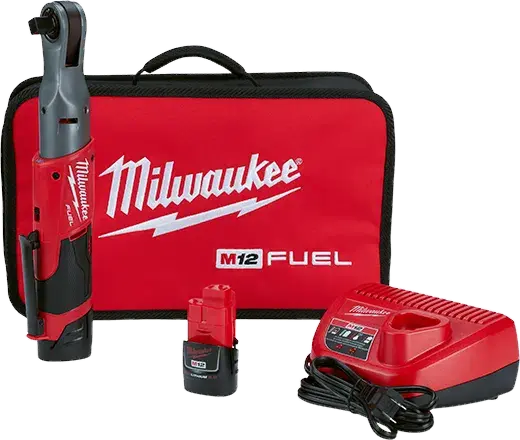 Milwaukee M12 Fuel 1/2-Inch Ratchet Kit (2558-22) 1