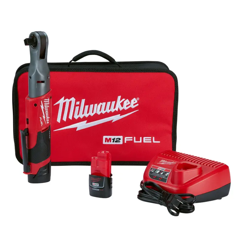 Milwaukee M12 Fuel 1/2-Inch Ratchet Kit (2558-22) 2