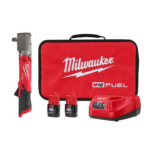 Milwaukee M12 Fuel 1/2-Inch Right-Angle Impact Wrench Kit (2565-22) — Includes Free M12 Compact Inflator (2475-20) 1