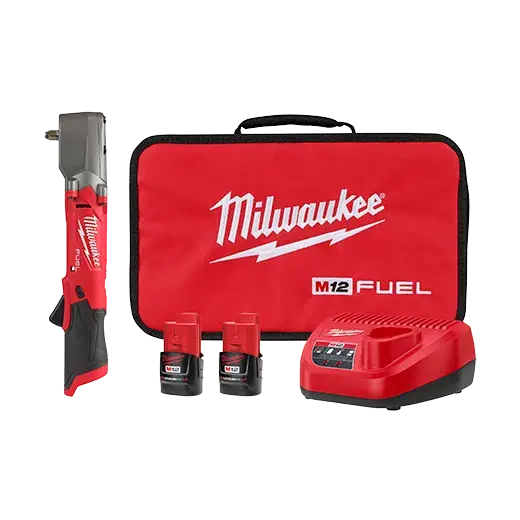 Milwaukee M12 Fuel 3/8" Right-Angle Impact Wrench With Friction Ring (2564-22) + Complimentary Ratchet 1