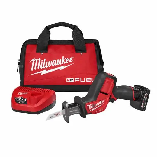 Milwaukee M12 Fuel Hackzall Reciprocating Saw Kit (2520-21Xc) With Free M12 3/8-Inch Cordless Ratchet (2457-20) 1