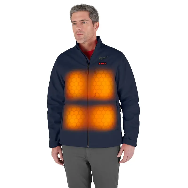 Milwaukee M12 Heated Toughshell Jacket Kit – Blue, Large (M100U-21L) 1
