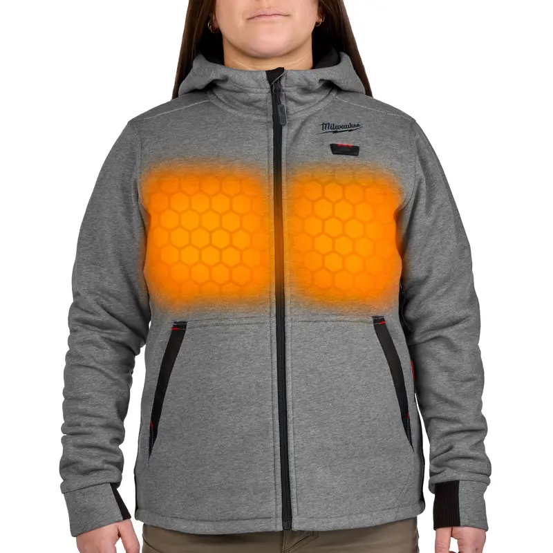 Milwaukee M12 Women’S Heated Hoodie Kit – Gray, Extra-Small (F200G-21Xs) 1