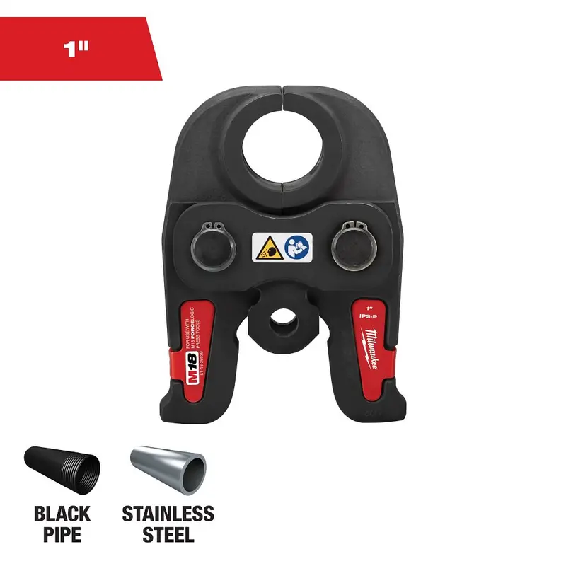 Milwaukee M18 Force Logic 0.5–1 In Black Iron Press Jaw Kit – Model 49-16-2652B 1