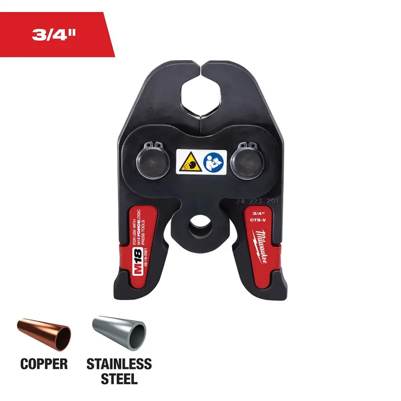 Milwaukee M18 Force Logic 0.75 In Press Jaw – Model 49-16-2651 1
