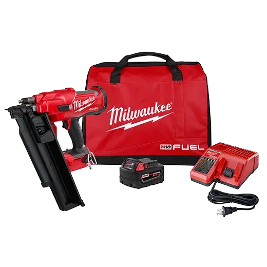 Milwaukee M18 Fuel 21° Framing Nailer Kit – Cordless, Brushless, Model 2744-21 1