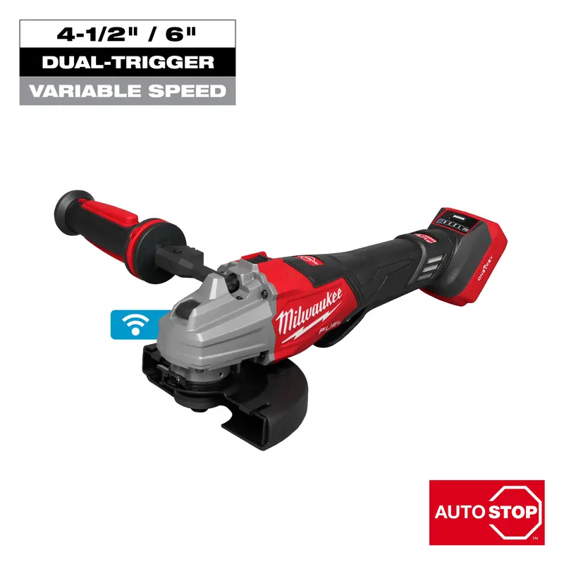Milwaukee M18 Fuel 4.5–6 In Dual-Trigger Angle Grinder With Paddle Switch & One-Key™ Technology 1