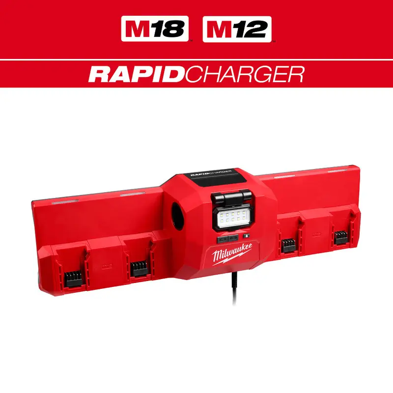 Milwaukee M18/M12 Dual-Voltage Gangbox Rapid Charger – 48-59-1804 1