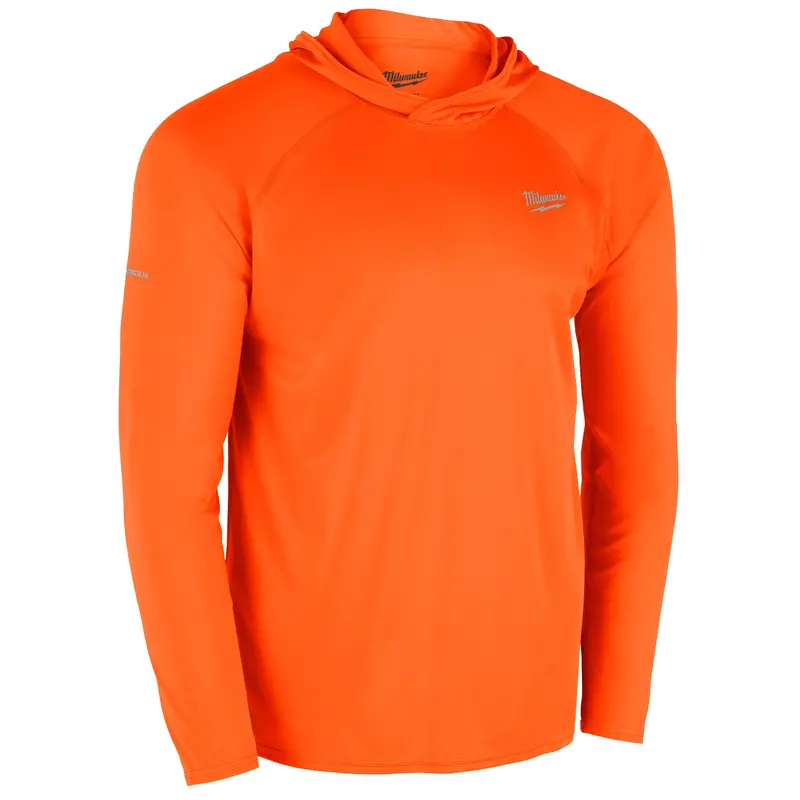 Milwaukee Men'S Workskin Hooded Sun Shirt - Orange, 2X 1