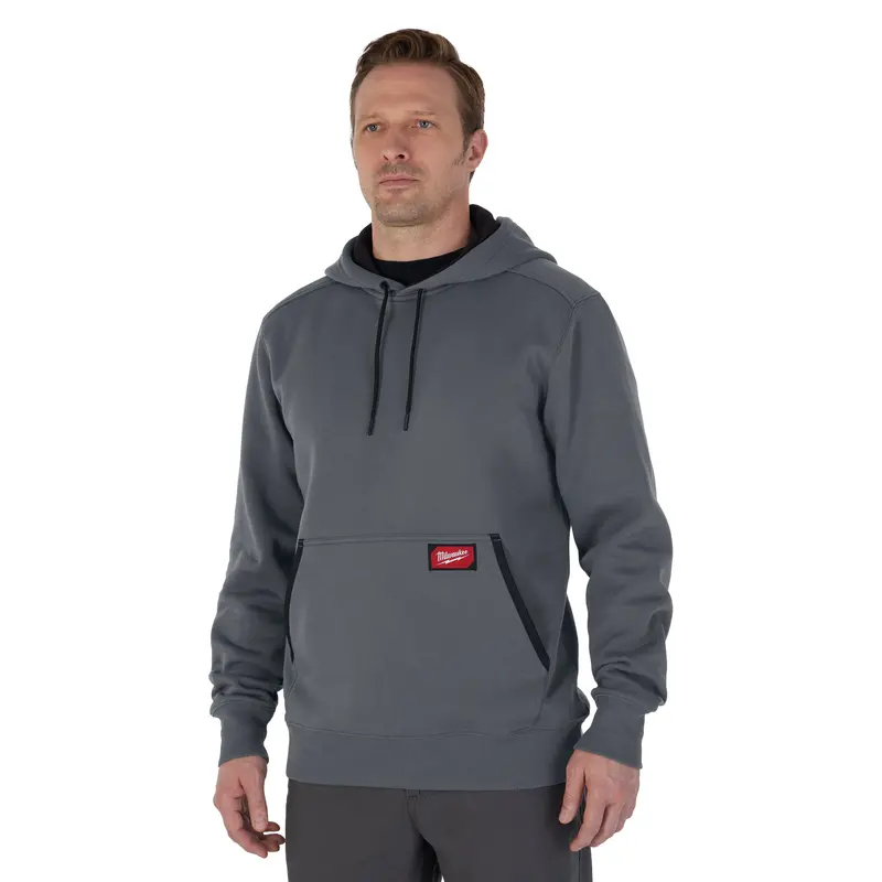 Milwaukee Midweight Gray Pullover Hoodie – Large (351G-L) 1