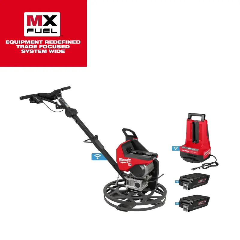 Milwaukee Mxf324-2Hd 24-Inch Walk-Behind Edging Trowel – Smooth Concrete Finishing 1