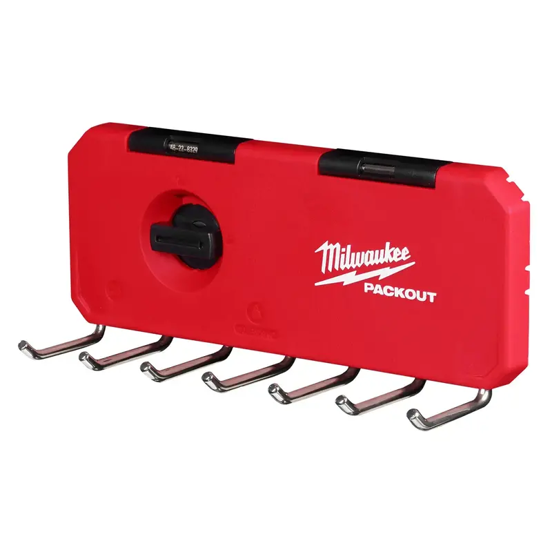 Milwaukee Packout 7-Hook Wall Rack – Modular Tool Hanging Solution (48-22-8329) 1