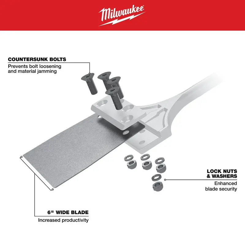 Milwaukee Sds Max Floor Scraper Replacement Kit For Sledge Tools – Heavy-Duty Scraping Components, 48-62-1912 1